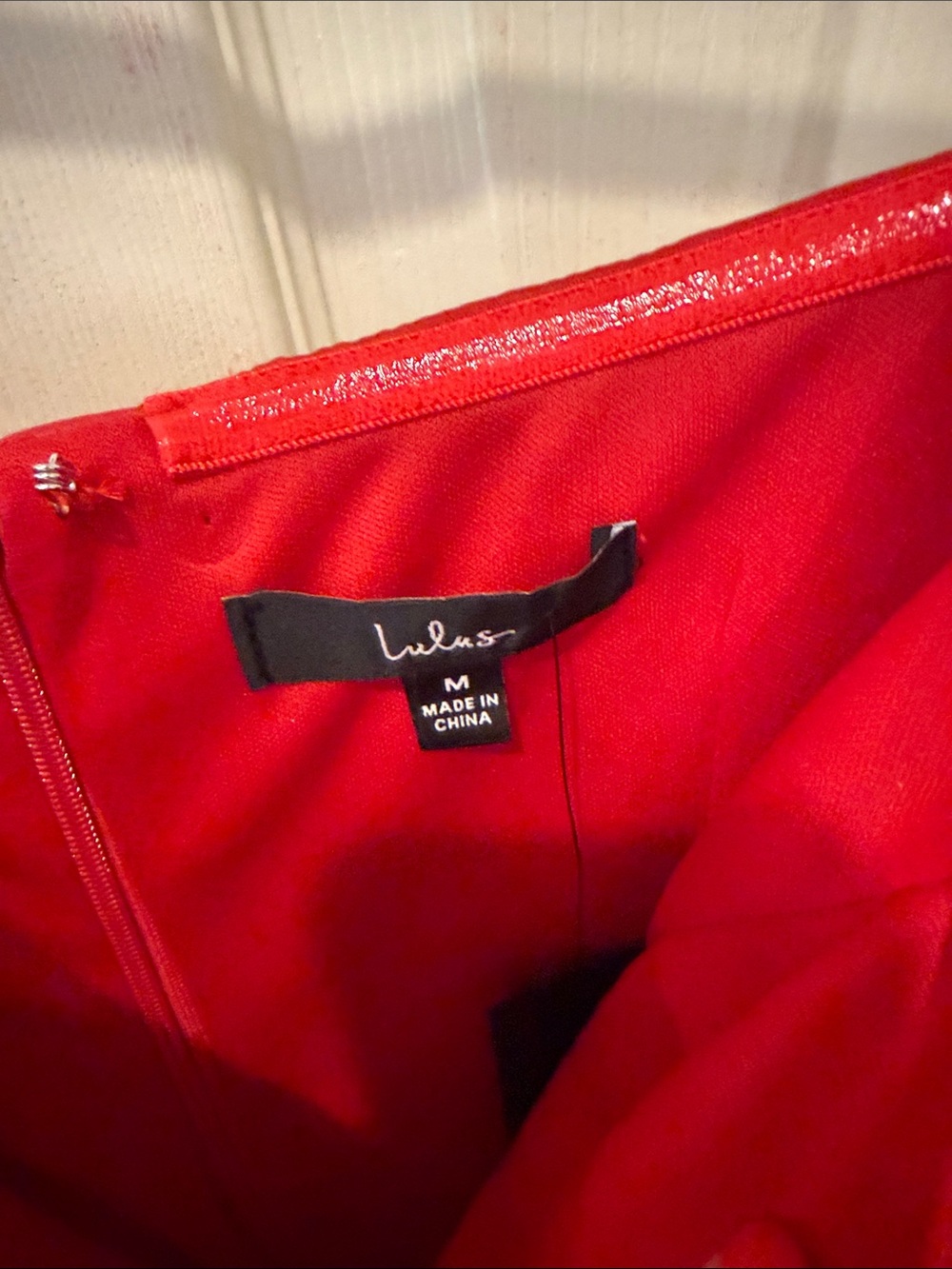 Lulus NWT Truly Enticing red off the shoulder mini dress, medium - Picture 5 of 8
